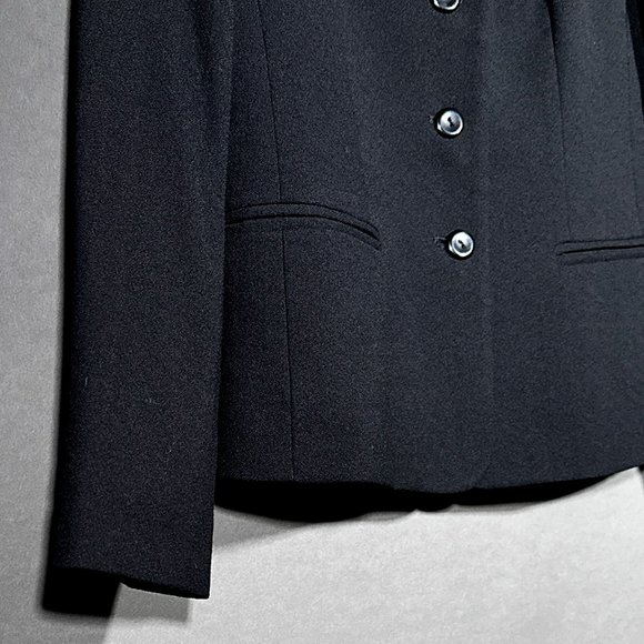 Talbots Wool Black Blazer Jacket Size 2 - Picture 6 of 14